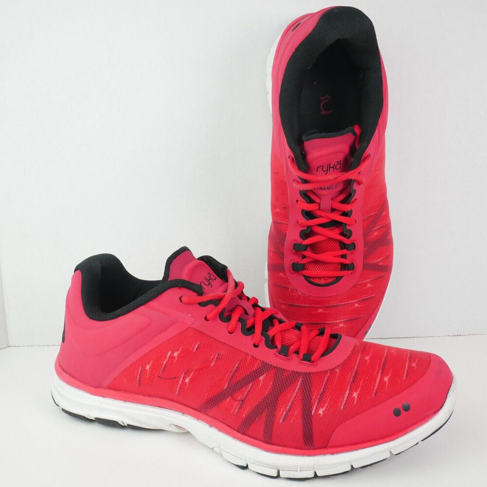 Ryka Dynamic 2.5 Women's Size 9.5 M Training Shoes Red PRE-OWNED